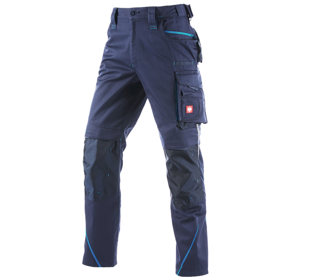Gardening / Forestry / Farming: Winter trousers e.s.motion 2020, men´s + navy/atoll