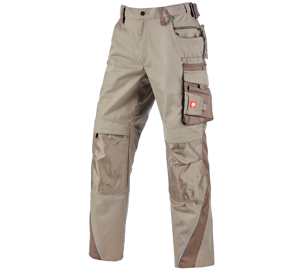 Plumbers / Installers: Trousers e.s.motion Winter + clay/peat