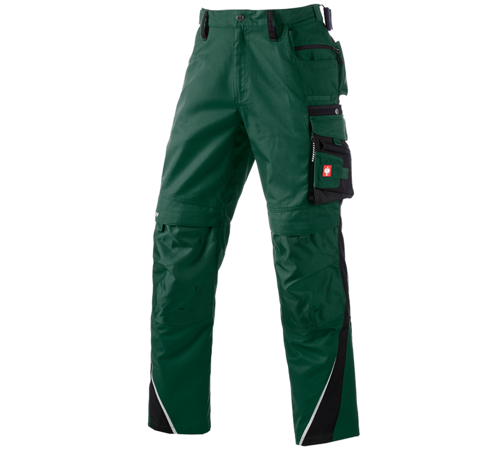 Plumbers / Installers: Trousers e.s.motion + green/black