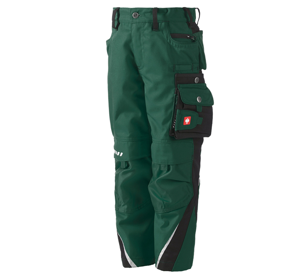 Trousers: Children's trousers e.s.motion + green/black