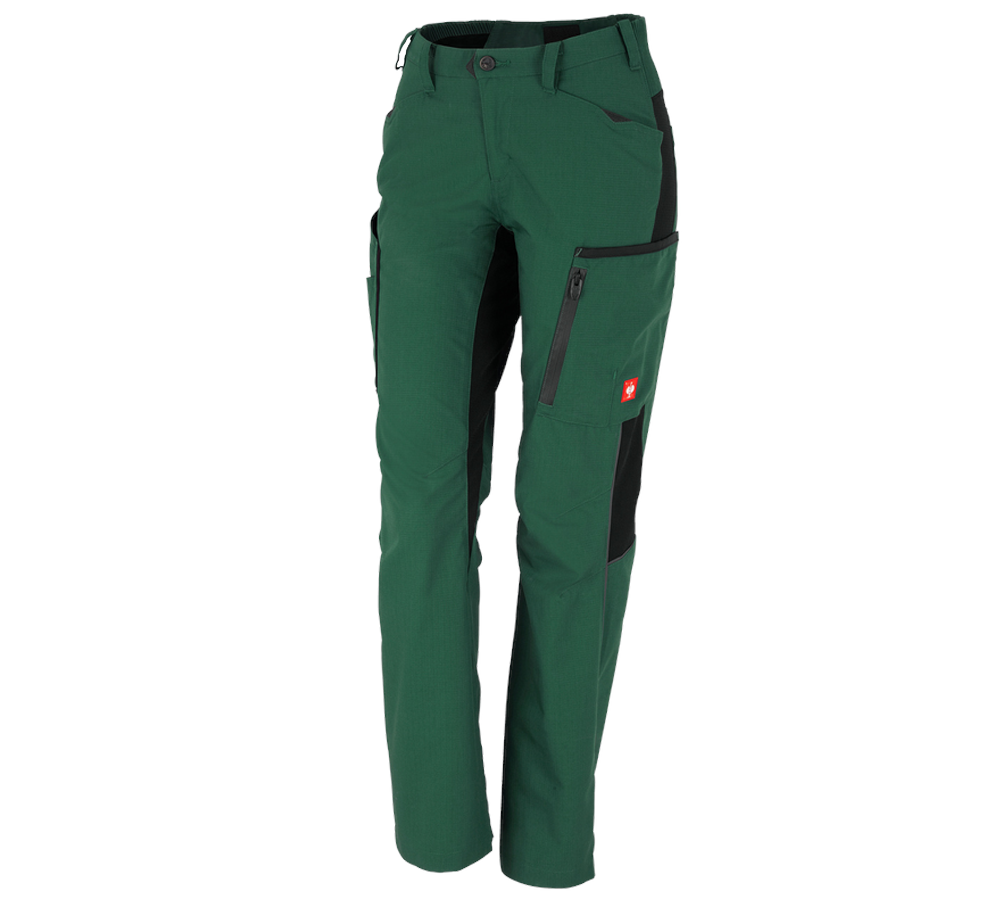 Joiners / Carpenters: Winter ladies' trousers e.s.vision + green/black