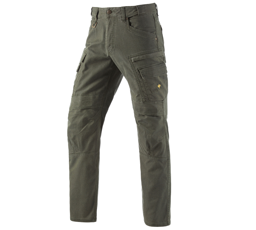 Work Trousers: Worker cargo trousers e.s.vintage + disguisegreen