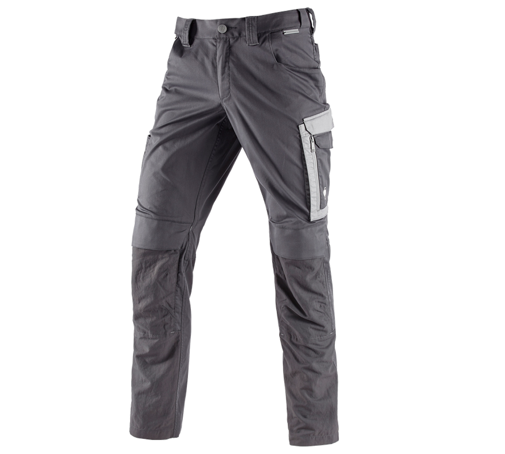 Work Trousers: Trousers e.s.concrete light + anthracite/pearlgrey