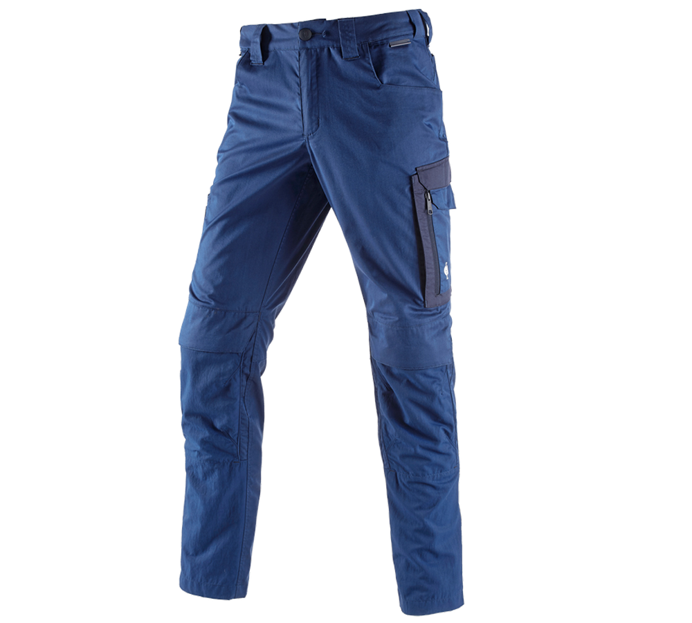 Work Trousers: Trousers e.s.concrete light + alkaliblue/deepblue