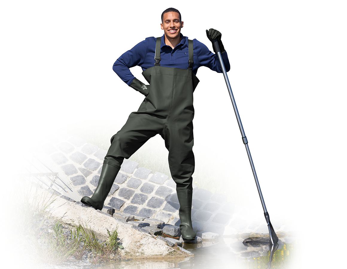 Work Trousers: Waders Aurich + olive