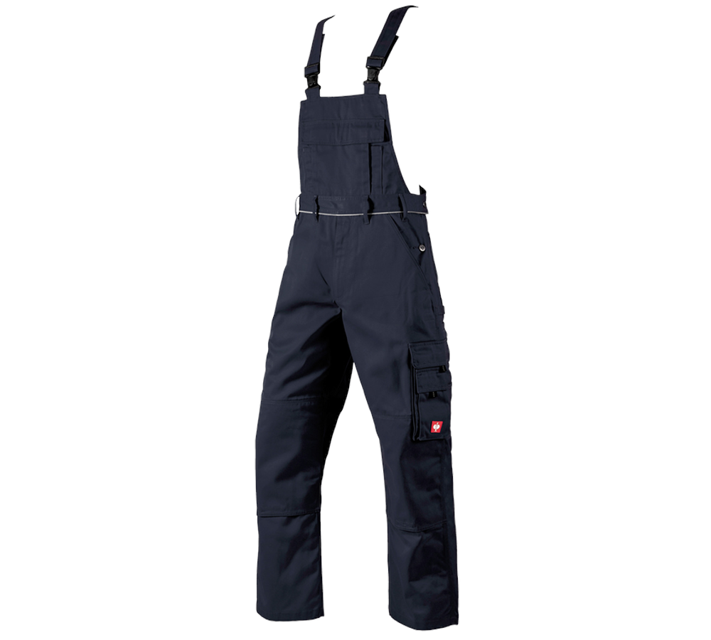 Work Trousers: Bib & brace e.s.classic  + navy
