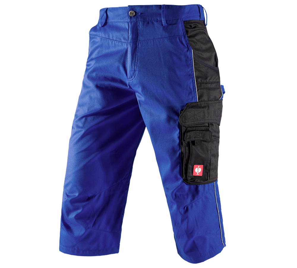 Gardening / Forestry / Farming: e.s.active 3/4 length trousers + royal/black