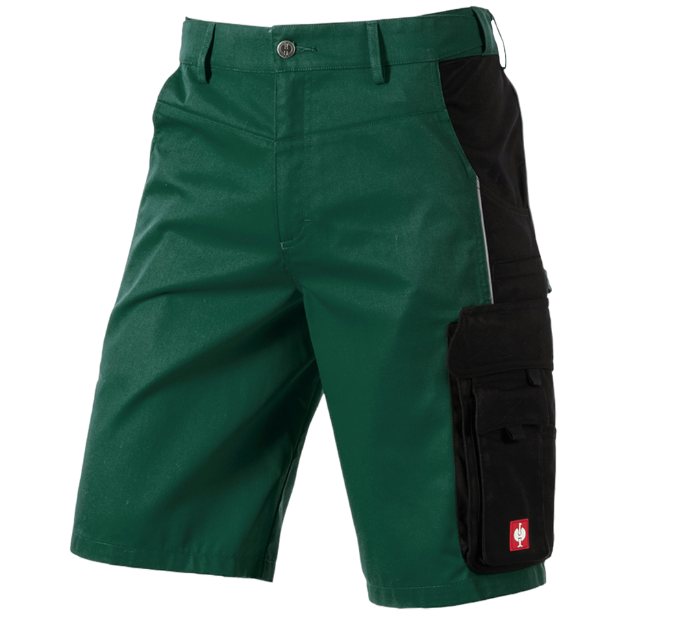 Arbetsbyxor: Shorts e.s.active + grön/svart
