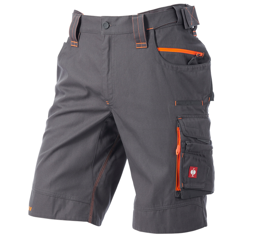 Work Trousers: Shorts e.s.motion 2020 + anthracite/high-vis orange