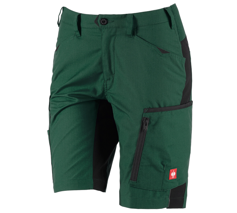 Plumbers / Installers: Shorts e.s.vision, ladies' + green/black