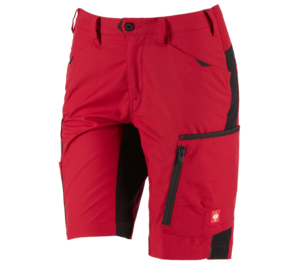 Snickare: Shorts e.s.vision, dam + röd/svart