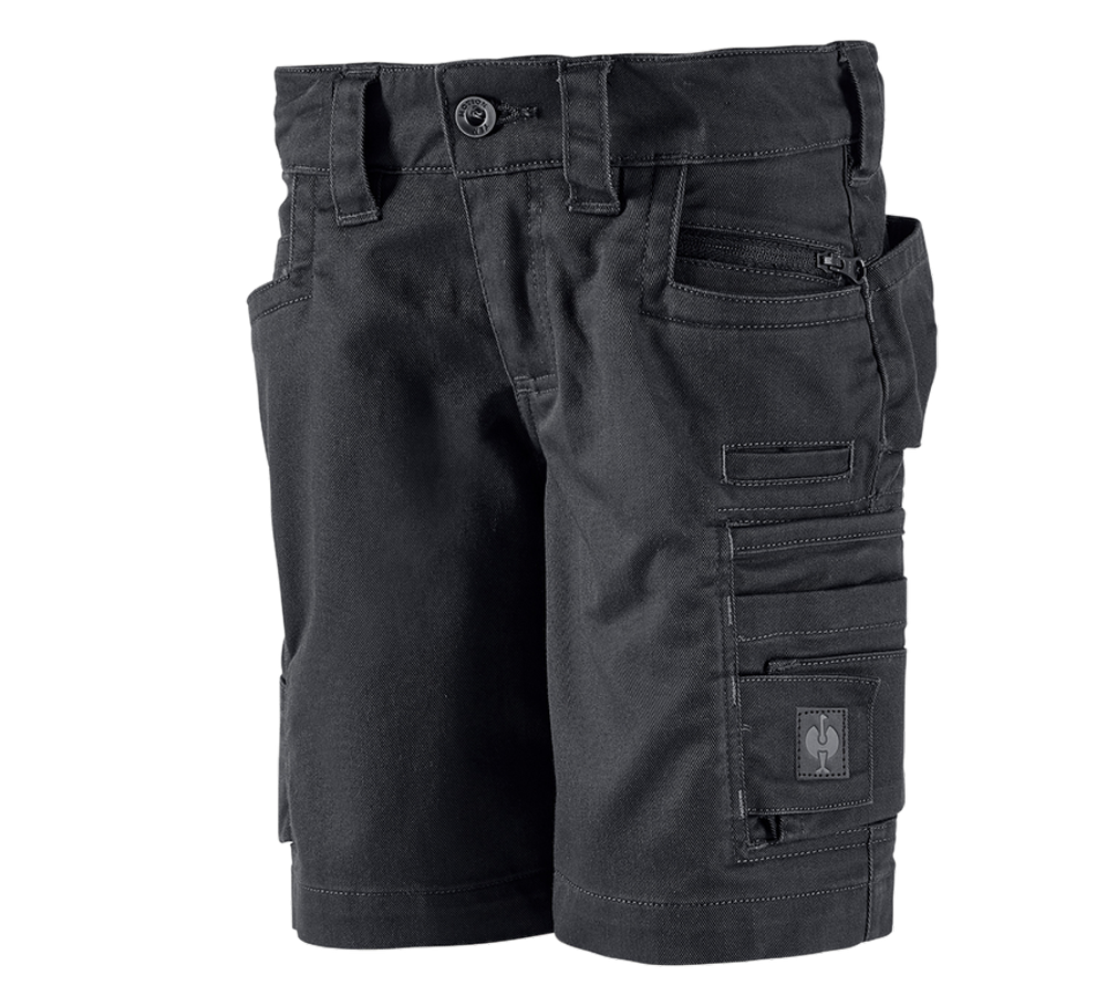 Shorts: Shorts e.s.motion ten, barn + oxidsvart