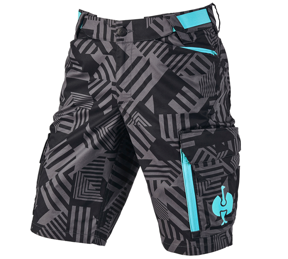 Topics: Shorts e.s.trail + black/anthracite/lapisturquoise