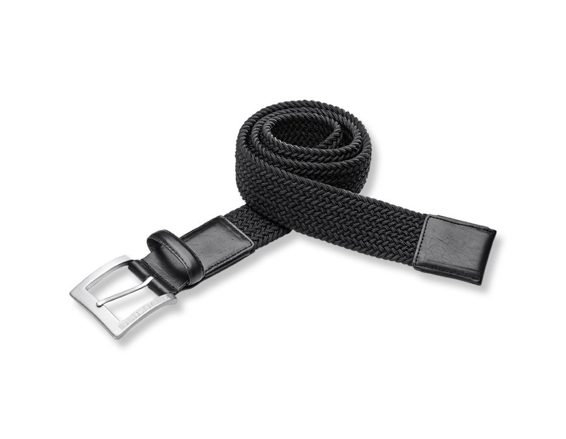 Accessories: e.s. men's belt stretch + black