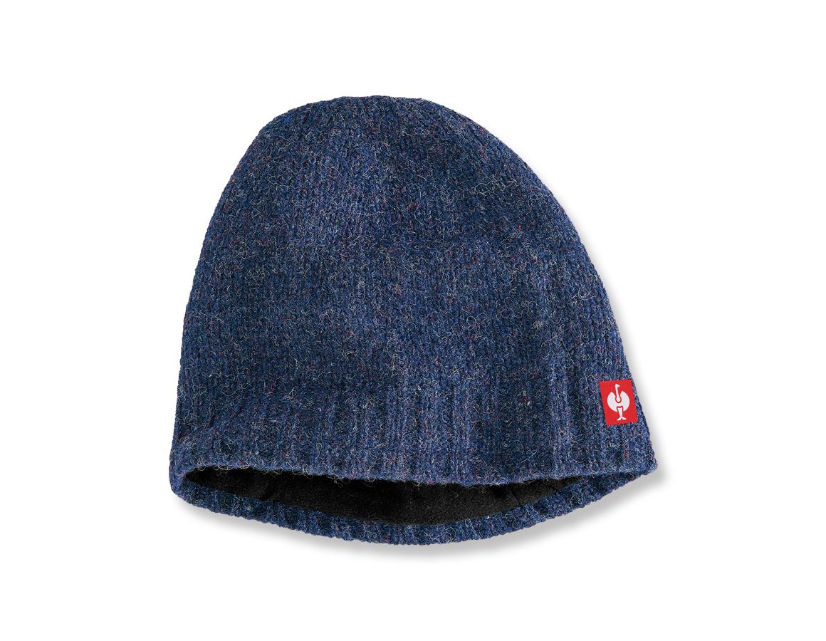 Accessories: e.s. Chunky knit hat + midnightblue