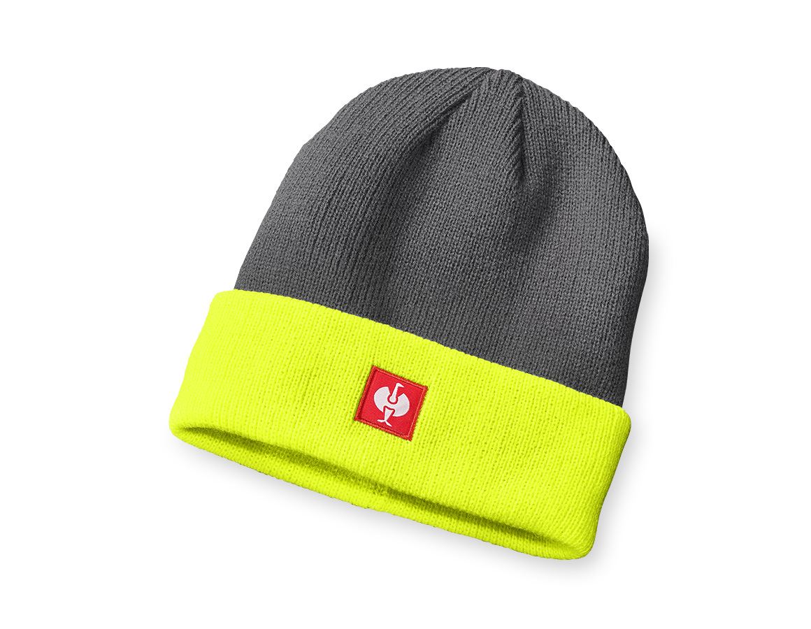 Topics: Knitted cap e.s.motion 24/7 + anthracite/high-vis yellow