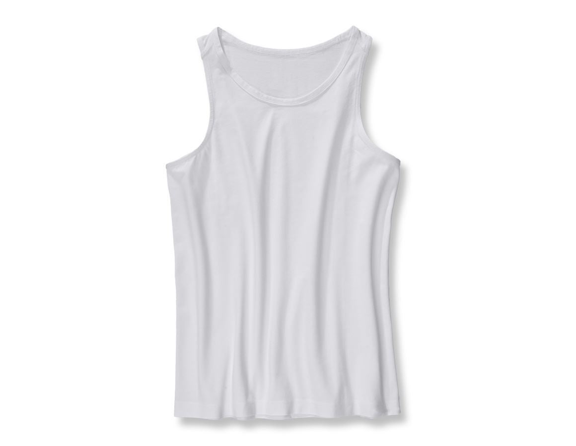 Underkläder |  Underställ: e.s. cotton stretch tank-tröja + vit