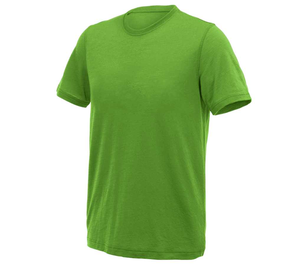 Teman: e.s. t-shirt Merino light + sjögrön