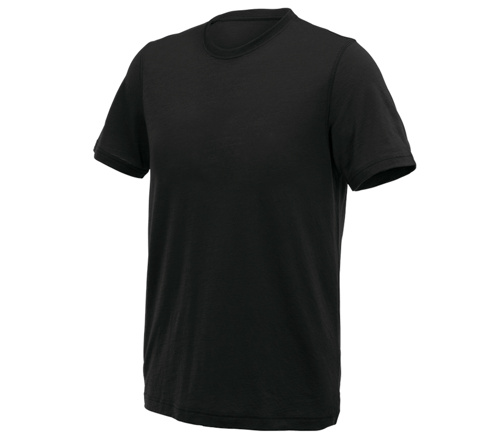 Överdelar: e.s. t-shirt Merino light + svart
