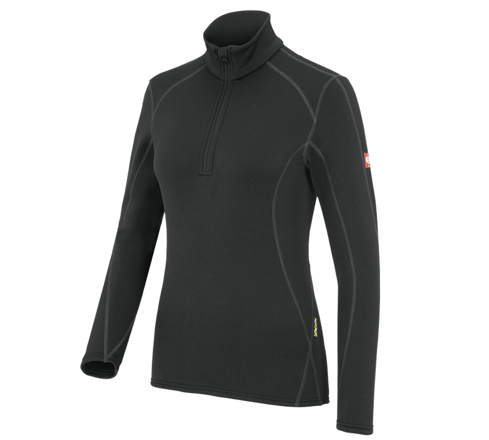 Thermal Underwear: e.s.funct.-troyer thermo stretch-x-warm,ladies' + black