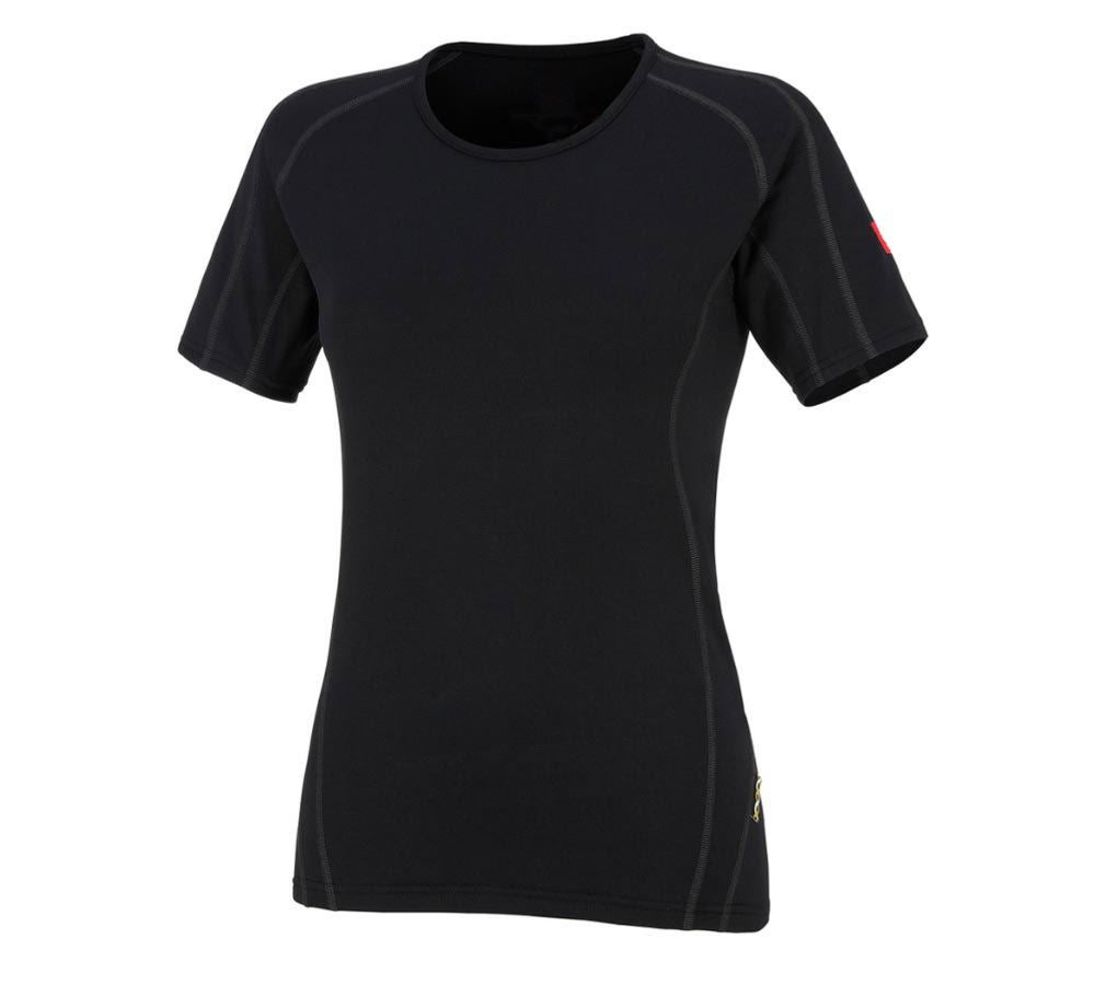 Kyla: e.s. t-shirt clima-pro, warm, dam + svart