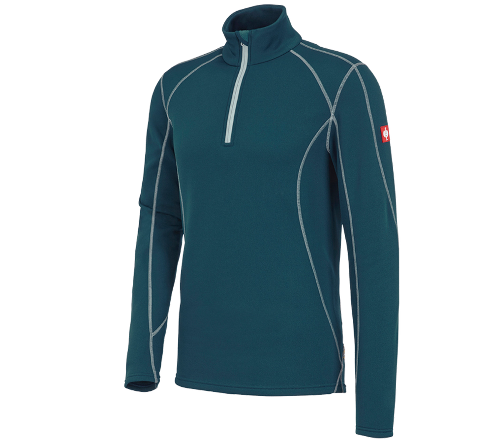 Shirts, Pullover & more: Functional-Troyer thermo stretch e.s.motion 2020 + seablue/platinum