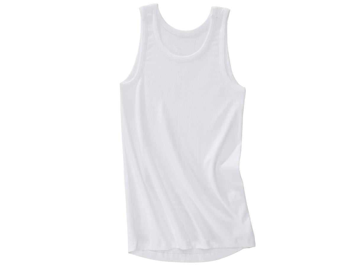 Underkläder |  Underställ: e.s. cotton rib tank-tröja + vit