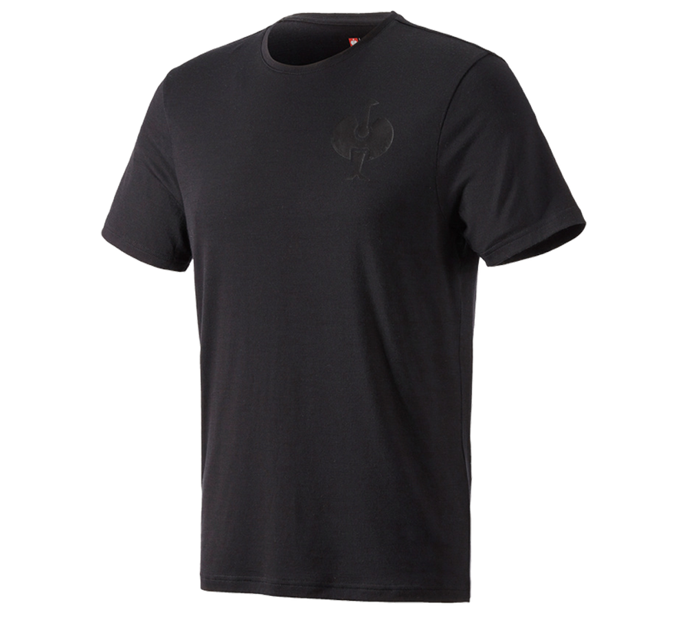 Överdelar: T-Shirt Merino e.s.trail + svart