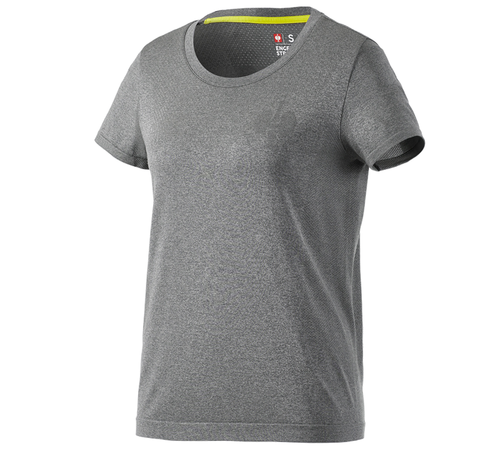 Clothing: T-Shirt seamless e.s.trail, ladies' + basaltgrey melange
