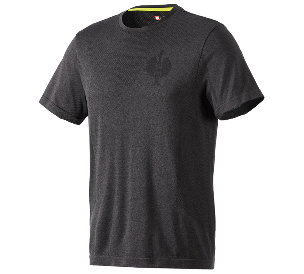 Överdelar: T-Shirt seamless e.s.trail + svart melange