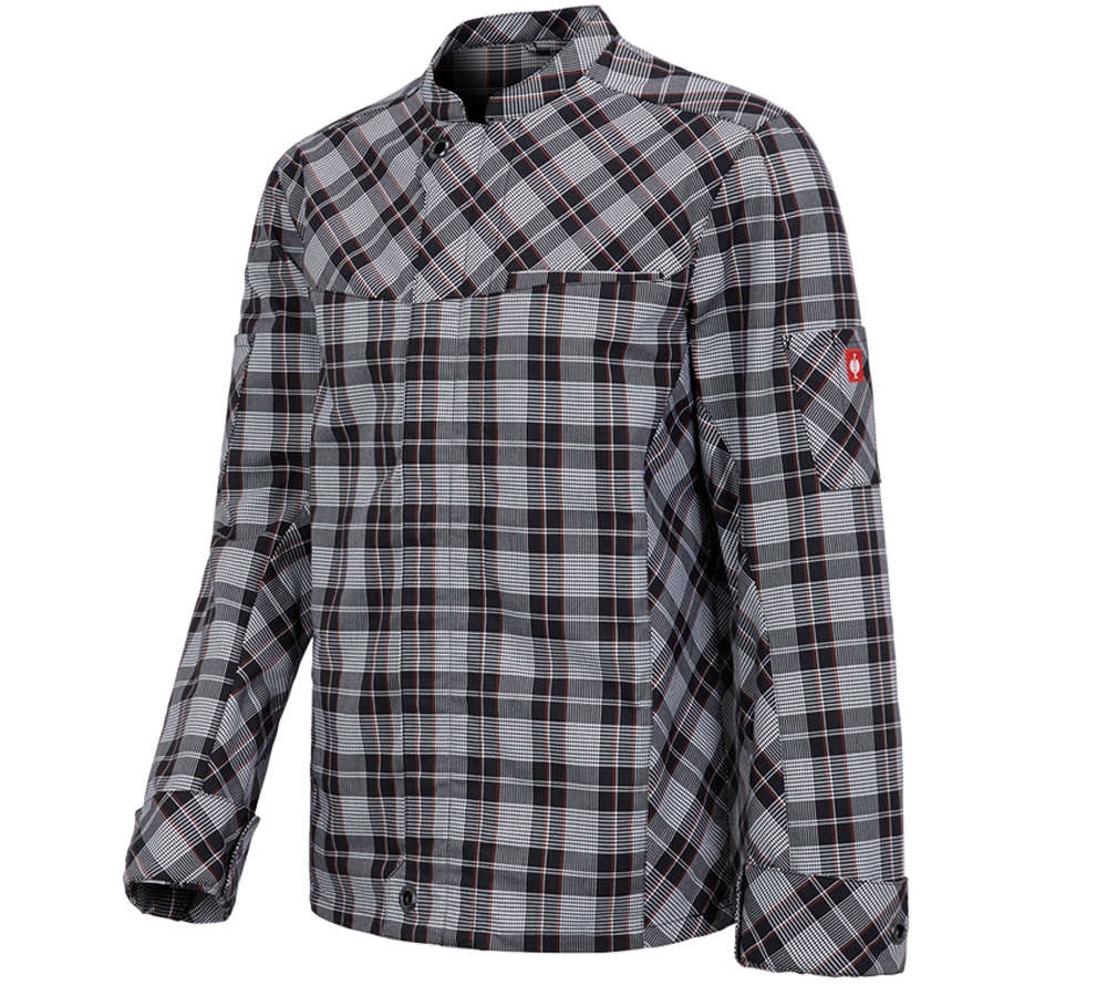 Shirts, Pullover & more: Work jacket long sleeved e.s.fusion, men's + black/white/red