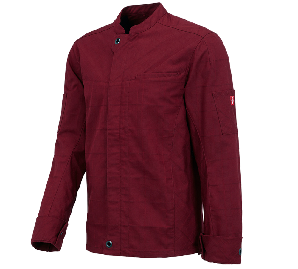 Work Jackets: Work jacket long sleeved e.s.fusion, men's + ruby