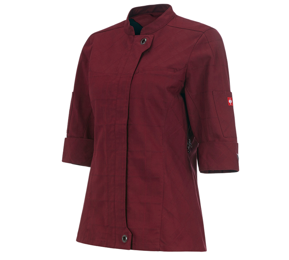 Work Jackets: Work jacket 3/4-sleeve e.s.fusion, ladies' + ruby