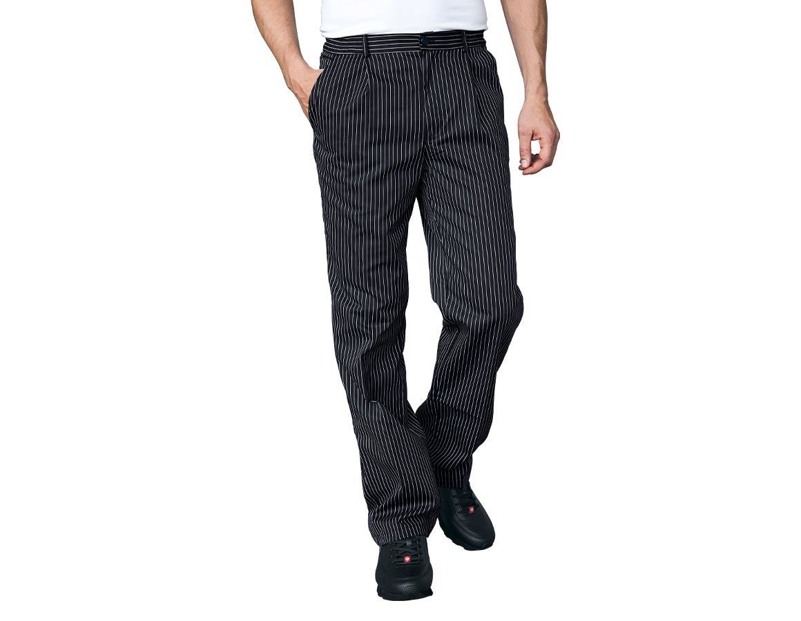 Work Trousers: Chef's Trousers Elegance + black/white