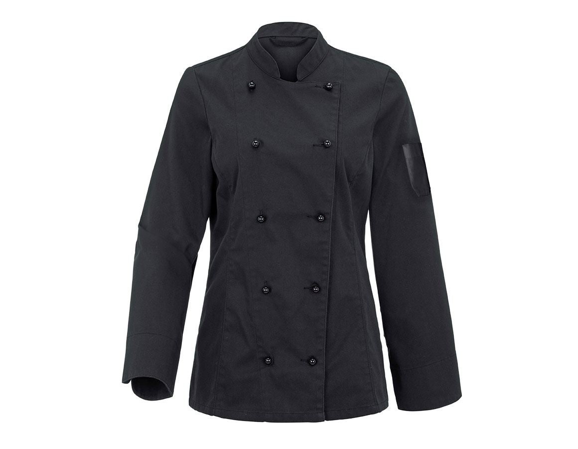 Shirts, Pullover & more: Women's chef jacket Darla II + black