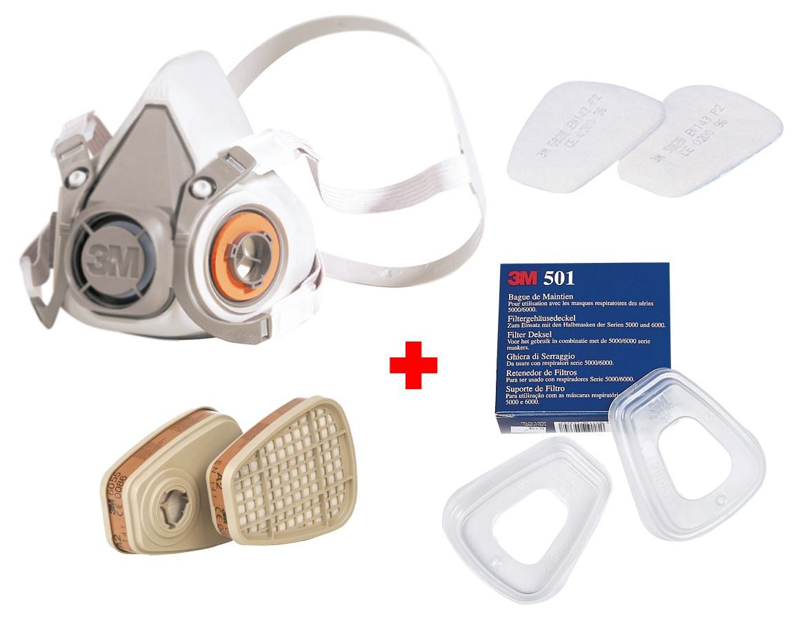 Andningsskyddsmasker: 3M Mask-set 6200
