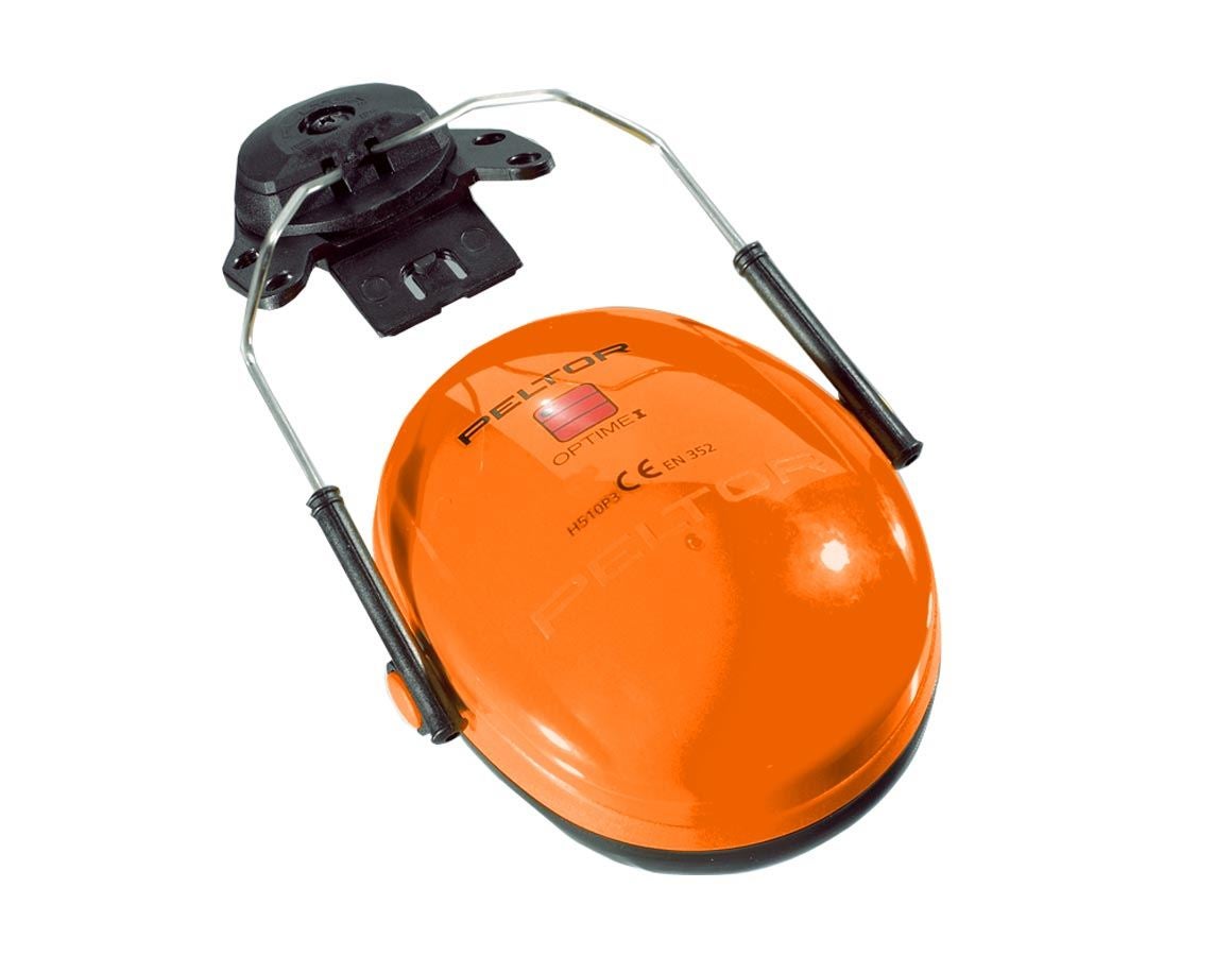 Hörselkåpor: 3M Peltor hörselskydd f.hjälmfastsättning Optime I + orange