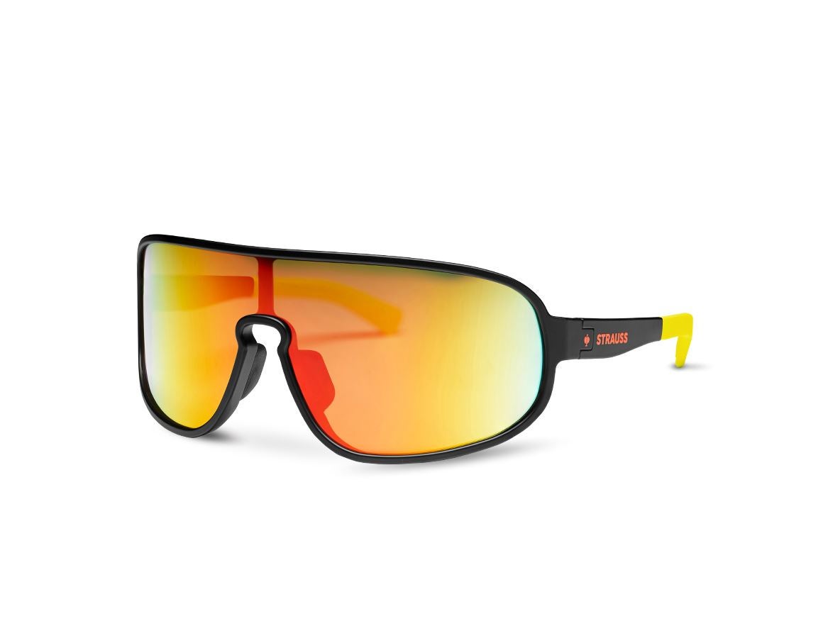 Clothing: Race sunglasses e.s.ambition + black/high-vis yellow