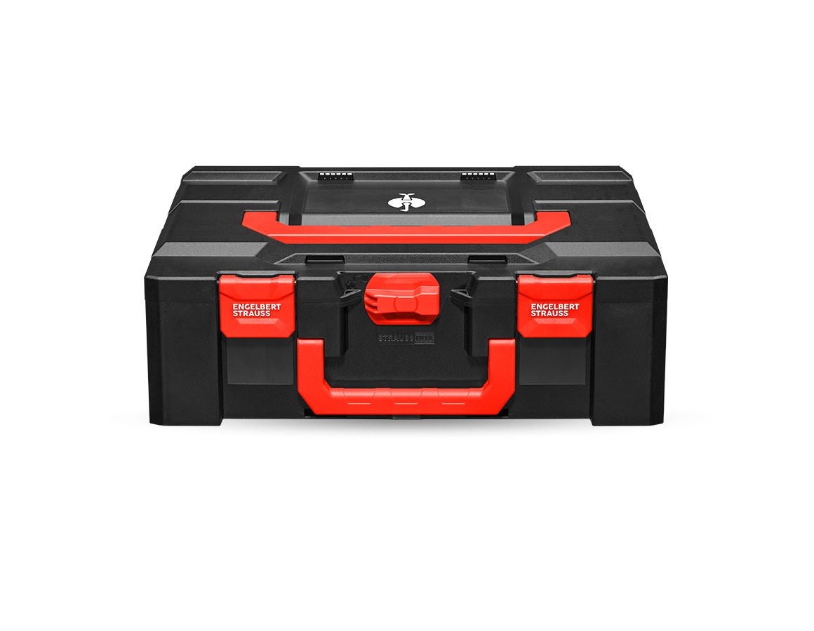 Verktygslådor: STRAUSSbox 165 large + svart/röd
