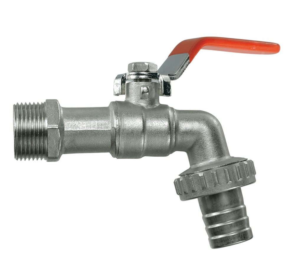 Hoses: Ball water tap with external thread