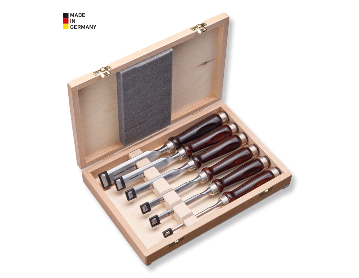 Chisels | Drivers: e.s. Mortise chisel in a beech wood box