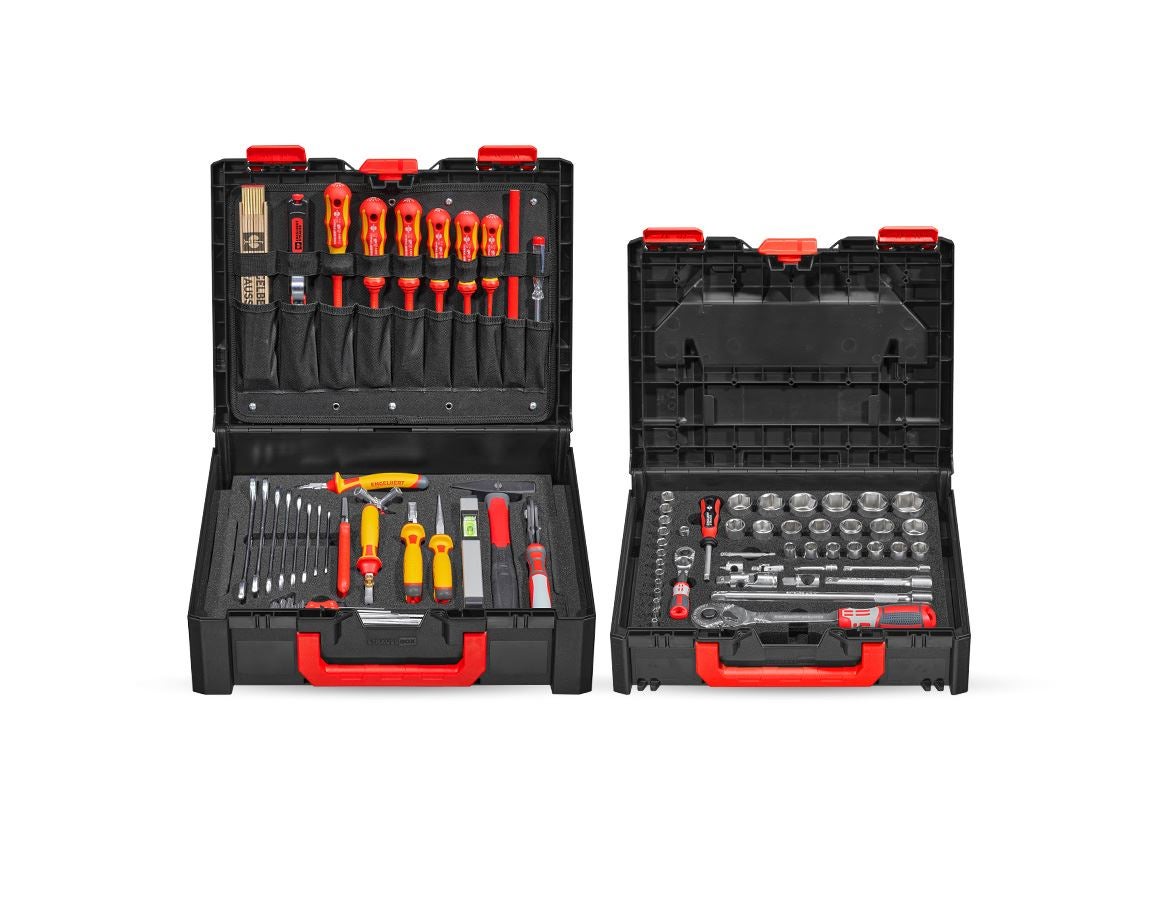 Tools: STRAUSSbox tool set Electro pro 1/4" + 1/2"