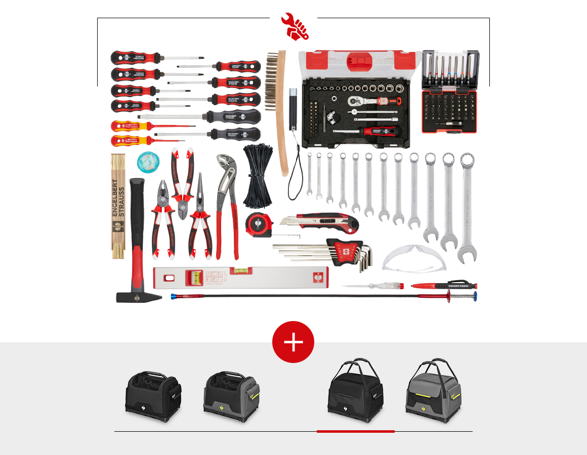 Tools: Tool set Allround Profi incl. STRAUSSbox + black