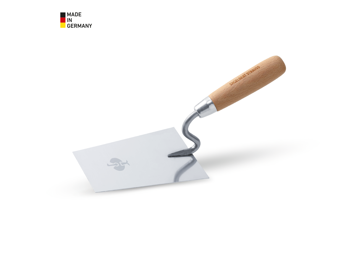 Trowels | spatulas | rubbing board: e.s. Masonry trwoel with S-neck