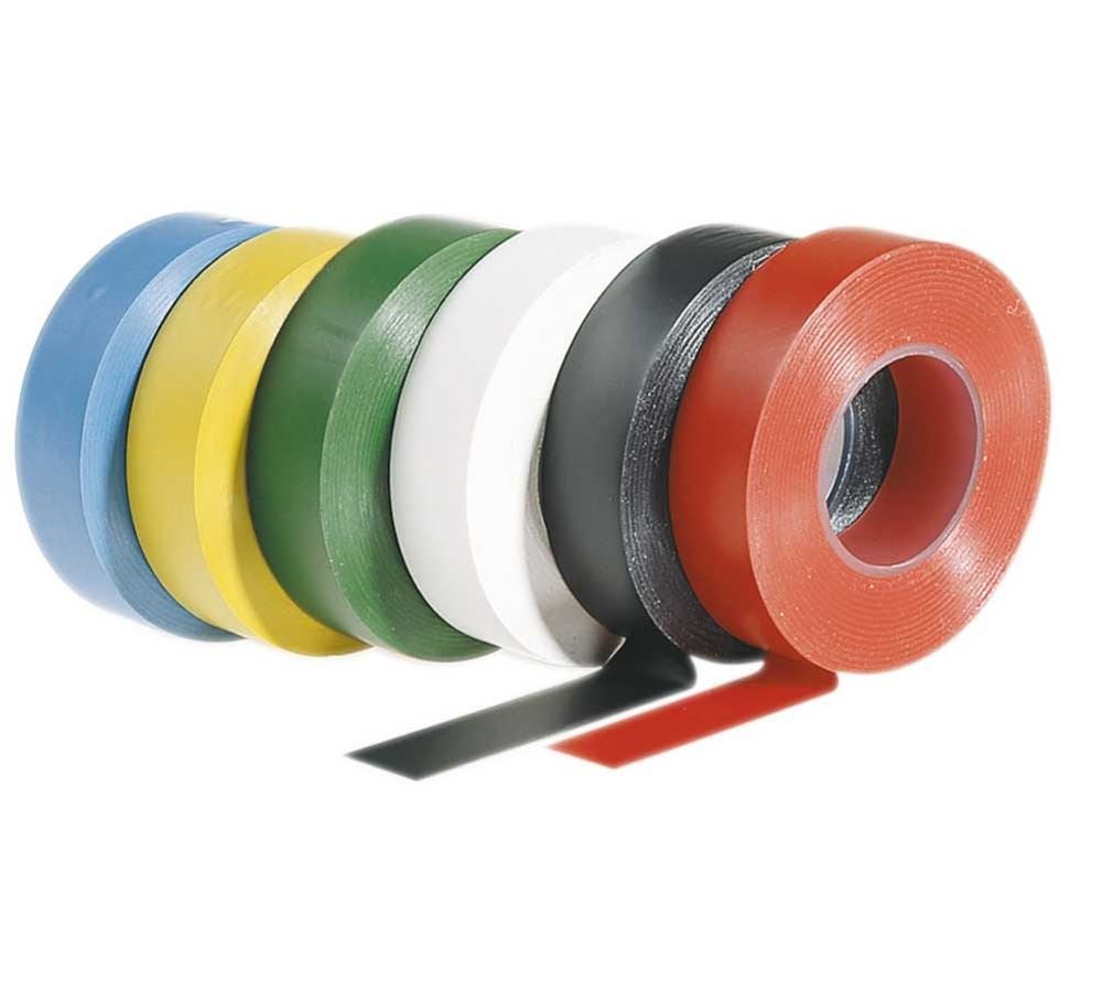 Insulation bands: Electrical insulating tape + white