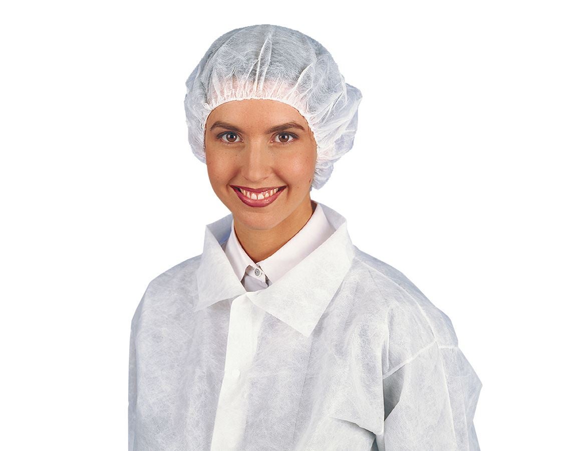 Disposable Clothing: Bonnet Lady Top + white