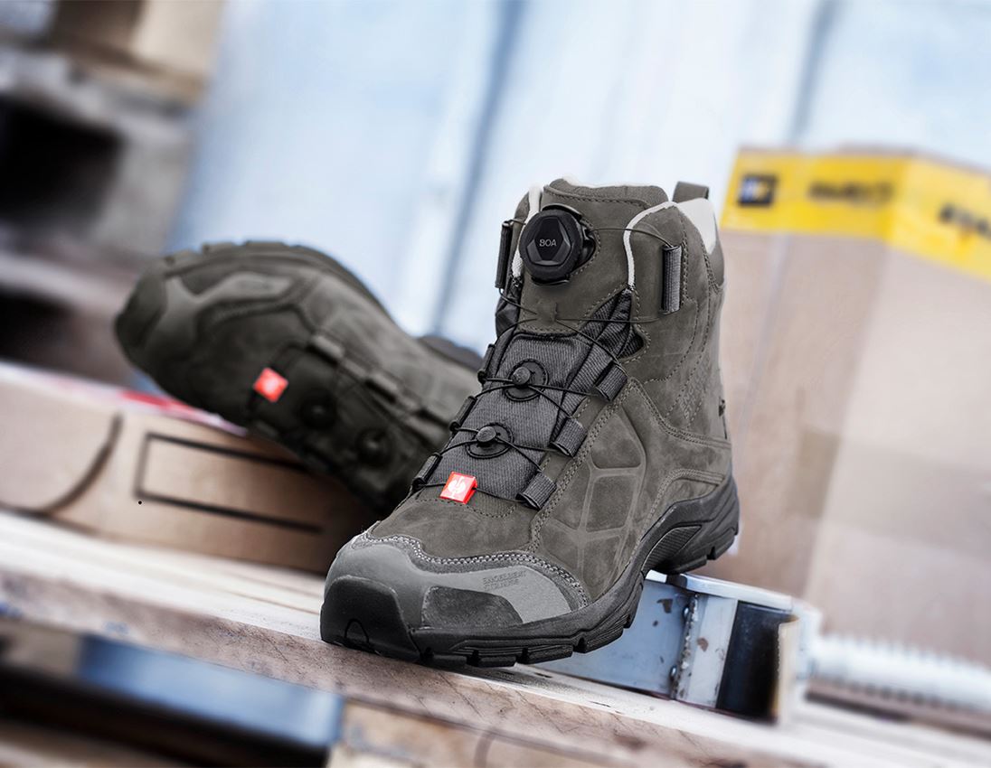 O2: e.s. O2 Work shoes Tethys mid + anthracite