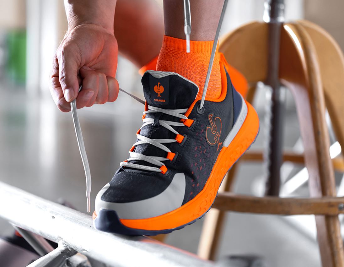 Footwear: SB Safety shoes e.s. Comoe low + navy/high-vis orange 2