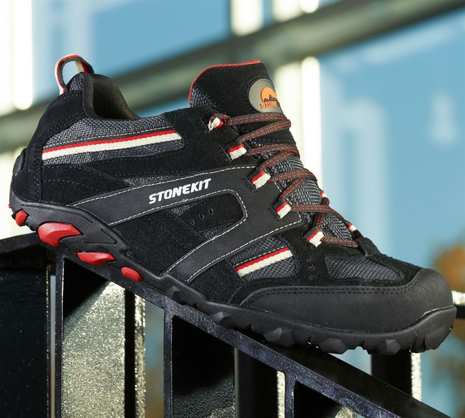 S1: STONEKIT S1 Safety shoes Zürich + black/grey/red