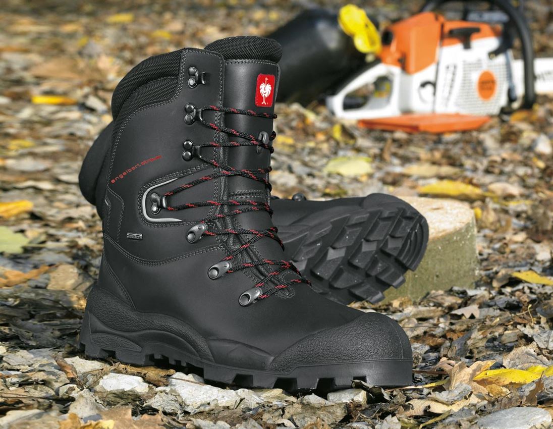Forestry / Cut Protection Clothing: S2 Forestry safety boots Harz + black 1